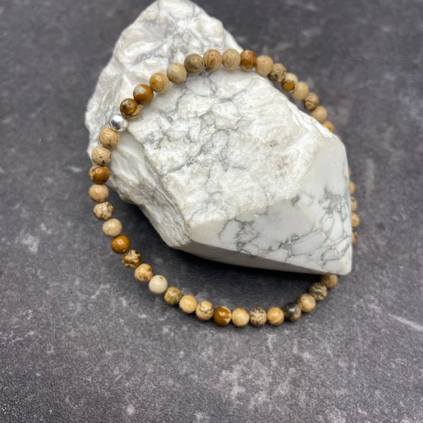 Picture Jasper Crystal Stretch Bracelet