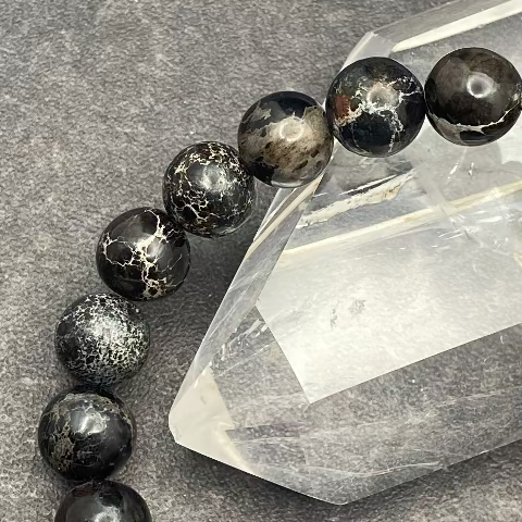 Black Sea Sediment Jasper Crystal Bracelet