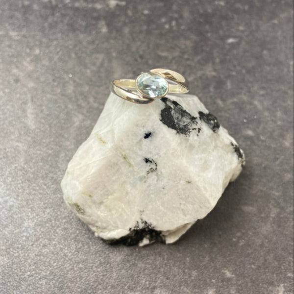 Mystic Quartz & Blue Zircon Rings