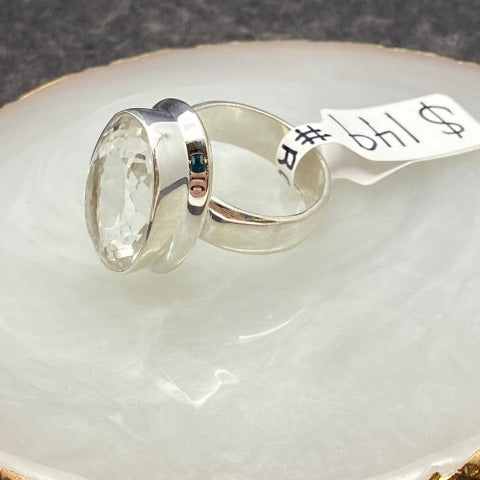 Oval Clear Quartz Ring