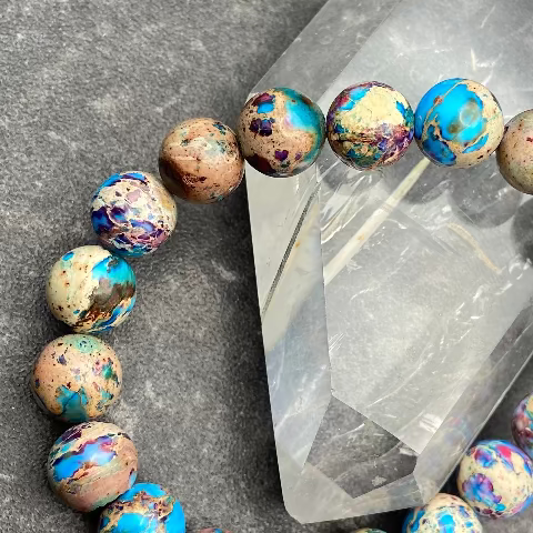 Sea Sediment Jasper Crystal Bracelet