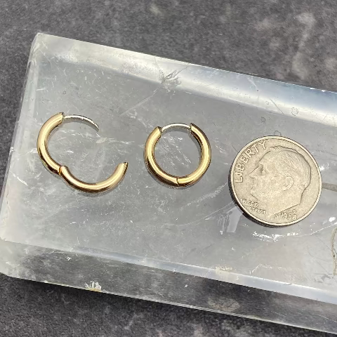 Gold Filled Huggie Earrings