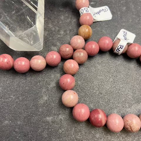 Rhodonite Crystal Stretch Bracelet