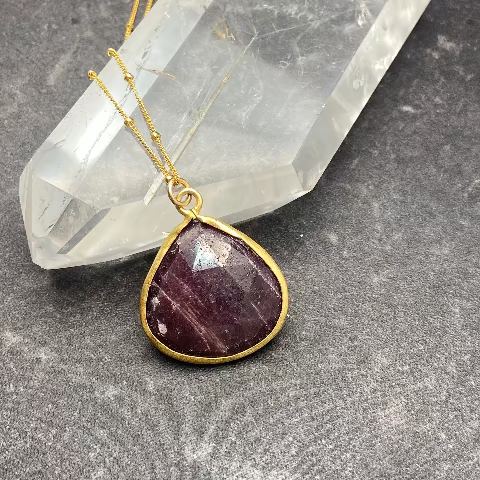 Chocolate Sapphire Necklace