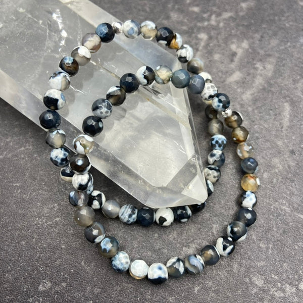 Black Agate Crystal Bracelet