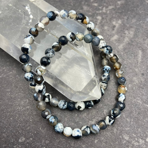 Black Agate Crystal Bracelet