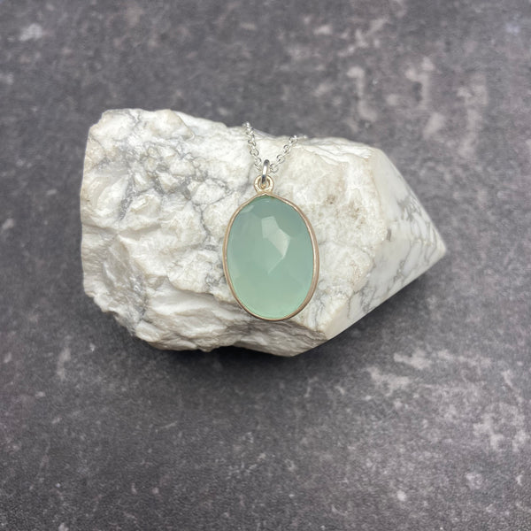 Blue Chalcedony Necklace (Copy)