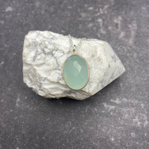 Blue Chalcedony Necklace (Copy)