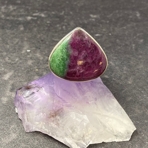 Zoisite & Ruby Ring