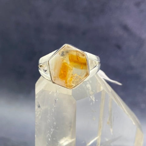 Citrine Slice Ring