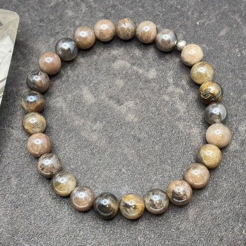 Aura Moonstone Crystal Stretch Bracelet