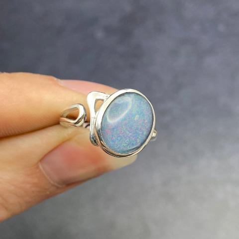 Adjustable Boulder Opal Ring