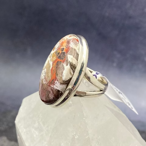 Crazy Lace Agate Ring