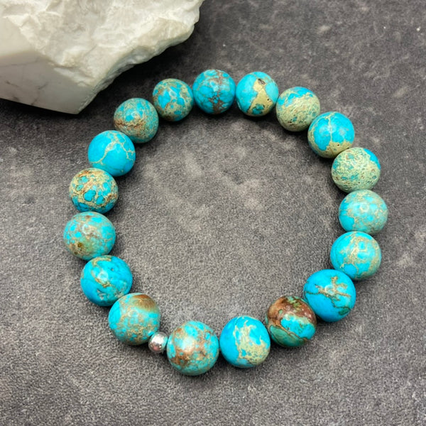 Imperial Jasper Crystal Stretch Bracelet