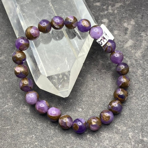 Brown and Purple Quartz Stretch Bracelet