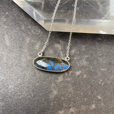 Labradorite Oval Necklace