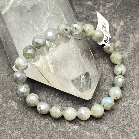 Labradorite Crystal Stretch Bracelet