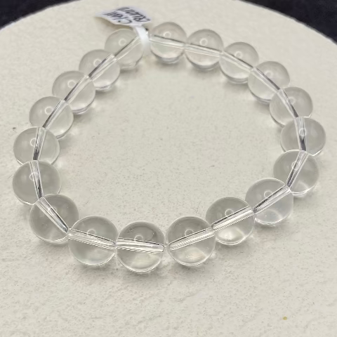 Clear Crystal Quartz Stretch Bracelet