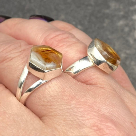 Citrine Slice Ring