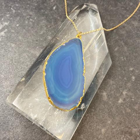 Blue Agate Necklace