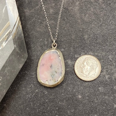 Pink Peruvian Opal Necklace