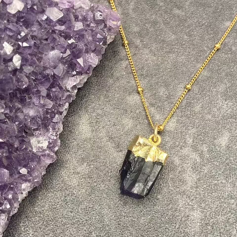 Raw Amethyst Necklace