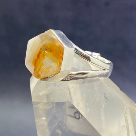 Citrine Slice Ring