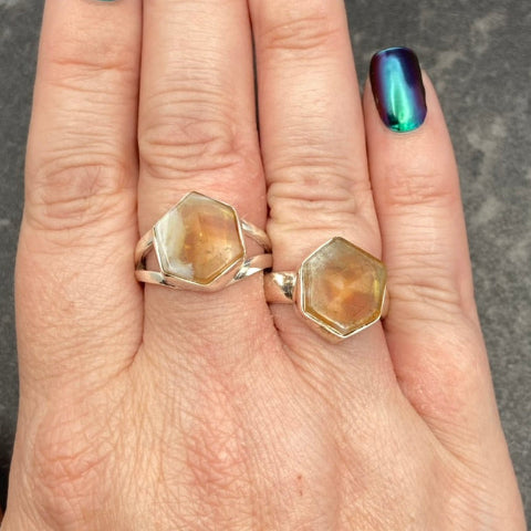 Citrine Slice Ring
