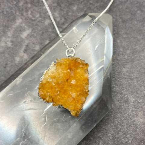 Raw Citrine Necklace