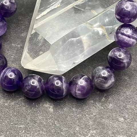 Amethyst Crystal Stretch Bracelet