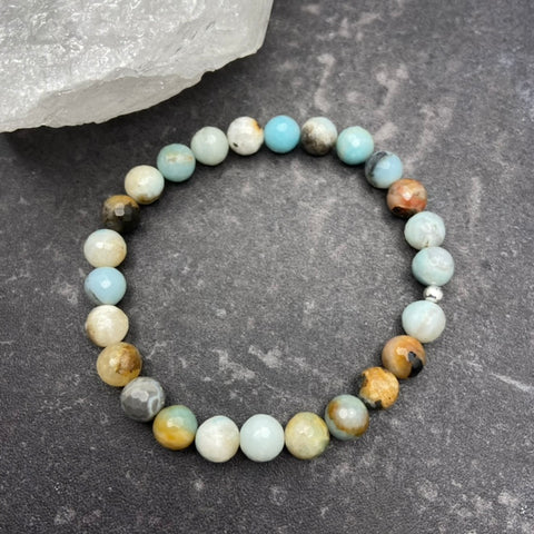 Amazonite Crystal Stretch Bracelet