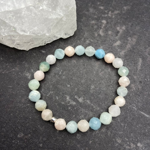 Morganite Crystal Bracelet