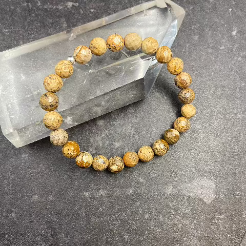 Picture Jasper Crystal Stretch Bracelet