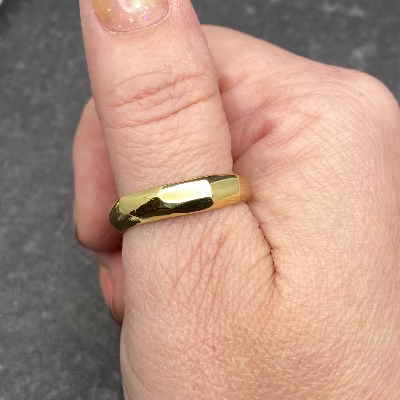 Faceted Band Ring