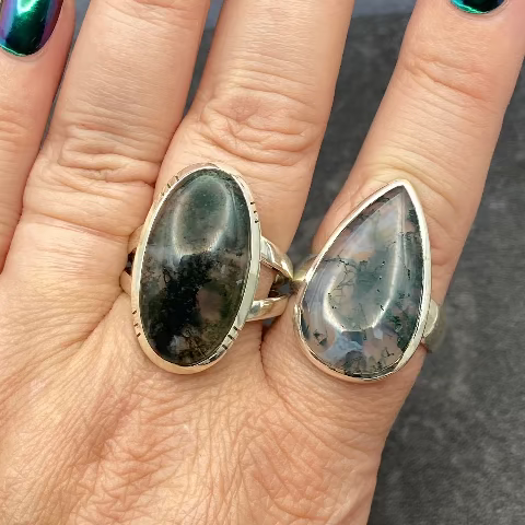 Moss Agate Ring