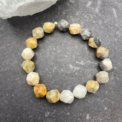 Starcut Crazy Lace Agate Stretch Bracelet