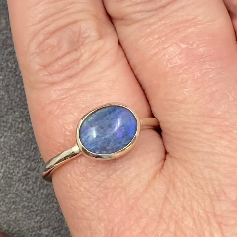 Boulder Opal Ring