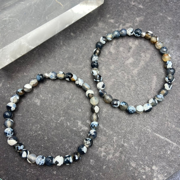 Black Agate Crystal Bracelet