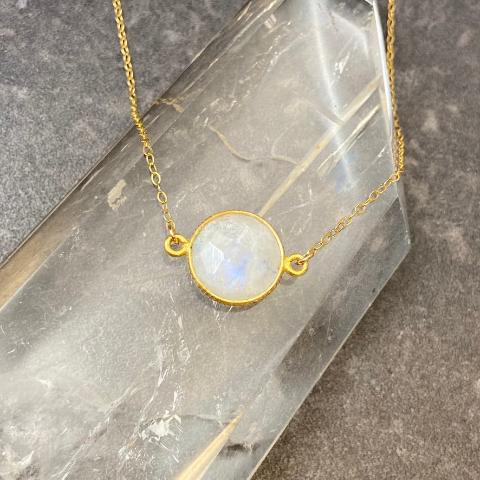 Rainbow Moonstone Necklace