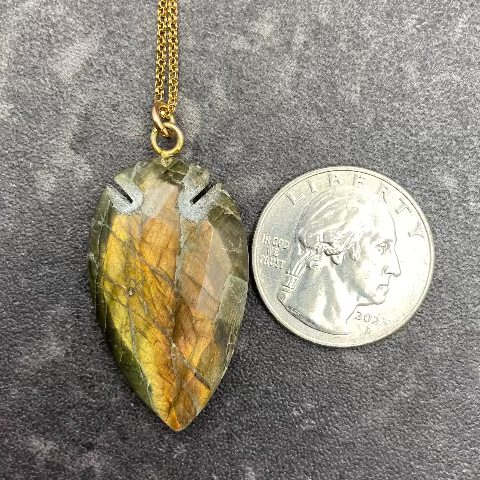 Labradorite Arrow Necklace