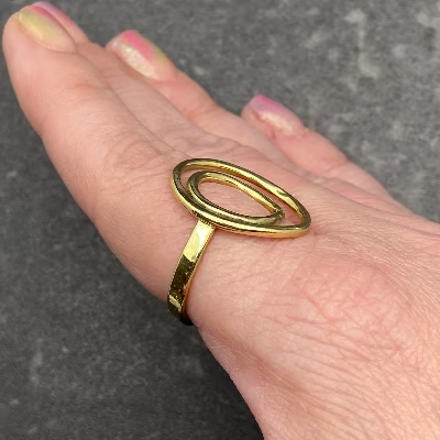 Three Moon Phases Ring