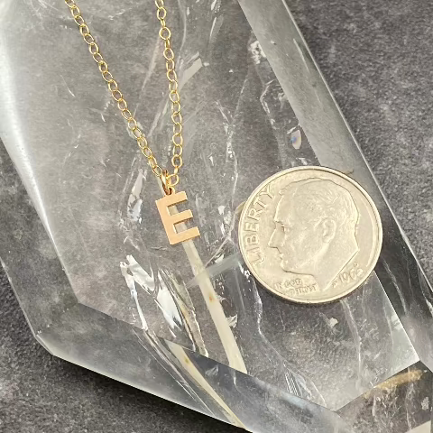 Dainty Gold Filled Letter Necklace
