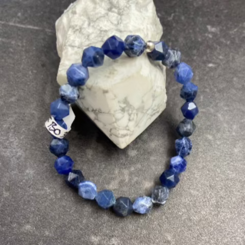 Sodalite Crystal Stretch Bracelet