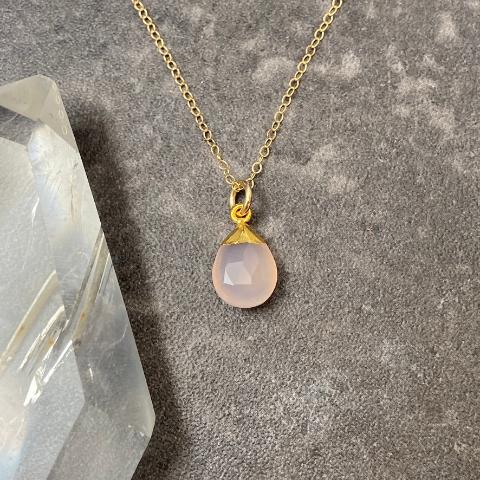 Pink Chalcedony Necklace