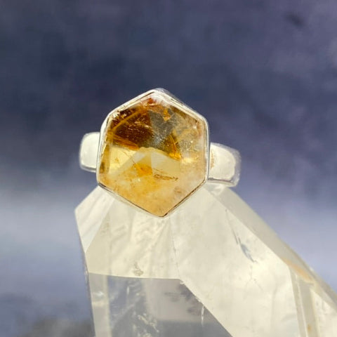 Citrine Slice Ring