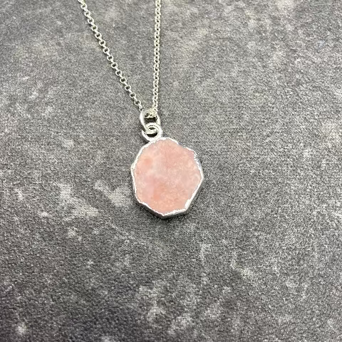 Pink Peruvian Opal Necklace