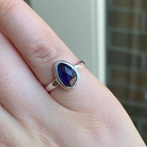 Dainty Iolite Ring