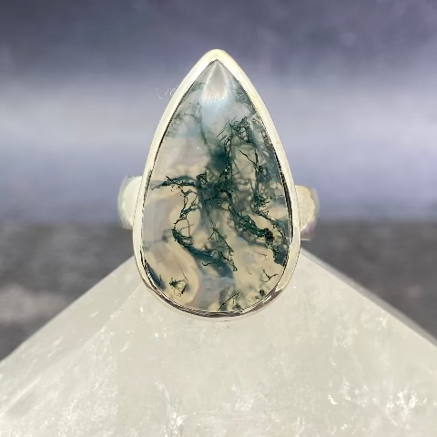 Moss Agate Ring