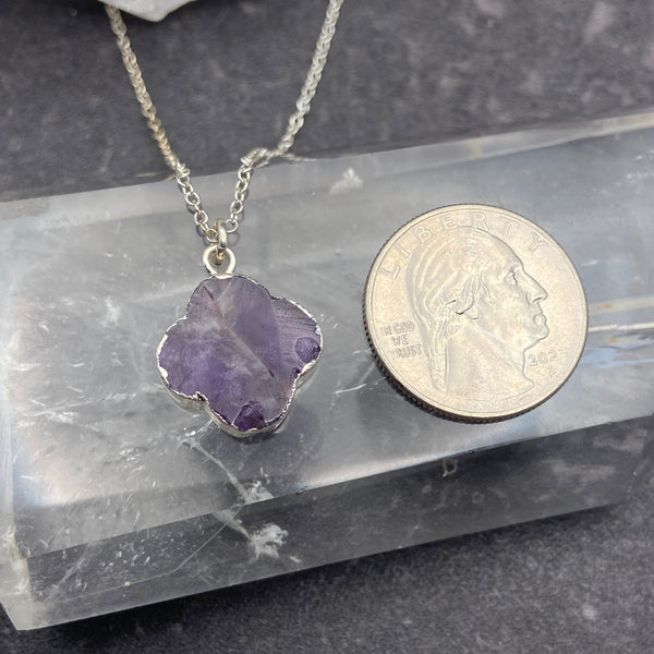 Amethyst Flower Necklace