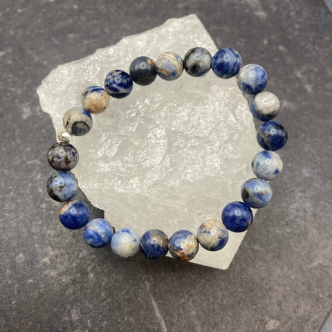 Sodalite Crystal Stretch Bracelet